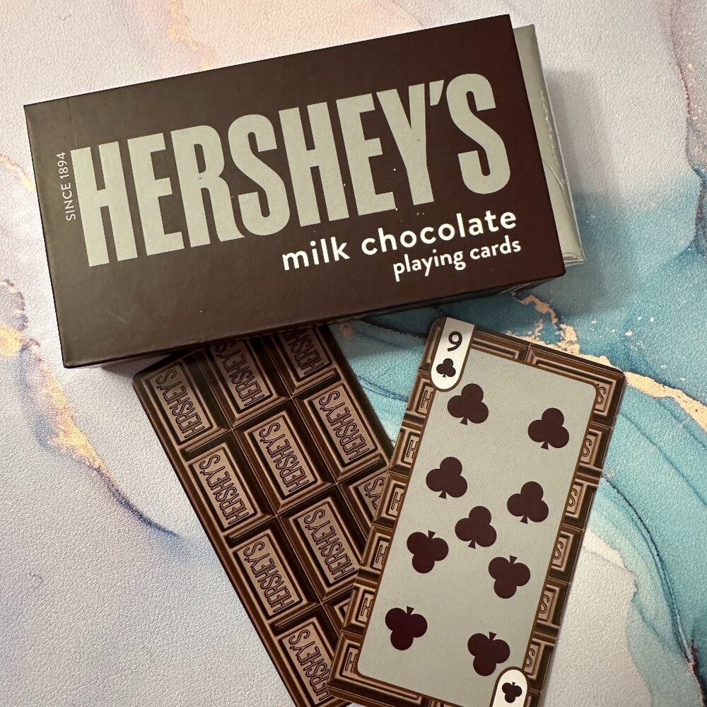 playing cards herseys brand, chocolate inspiration, brand new